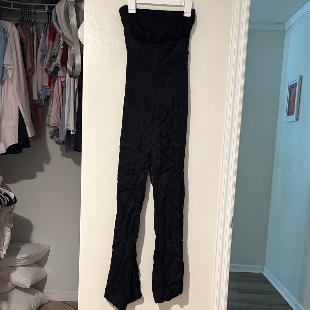 Zara Black Flare Jumpsuit